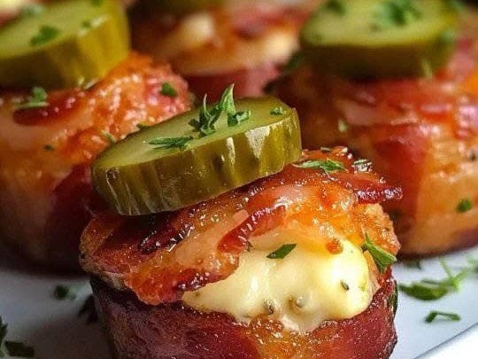 Dill Pickle Bacon Shots