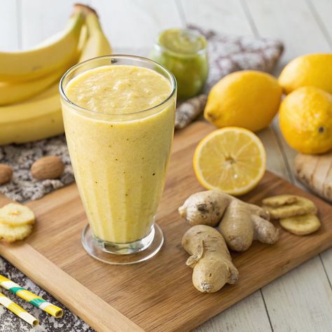 Banana Lemon Ginger Smoothie