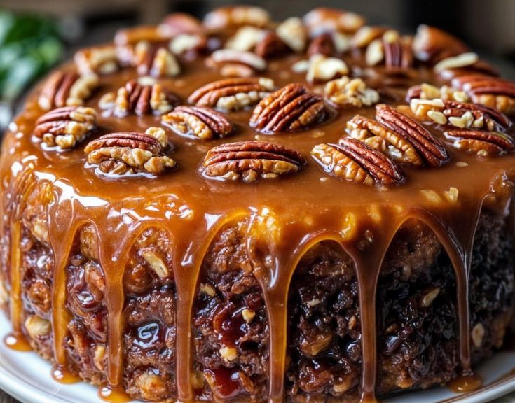 Pecan Upside Down Cake