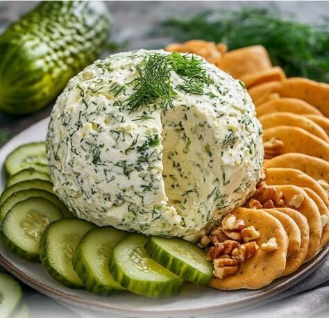 Dill pickled cheese balls
