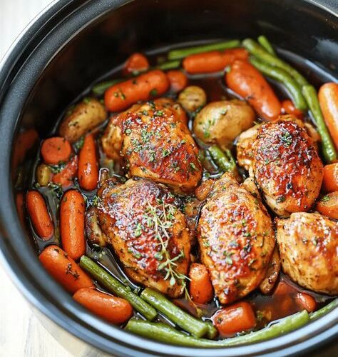 Slow Cooker Honey Garlic Chicken