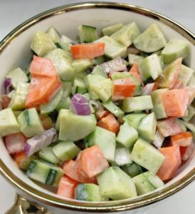 Creamy Cucumber, Carrot, and Apple Salad